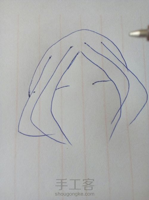 手帐简笔画，可爱欧！👑 第7步