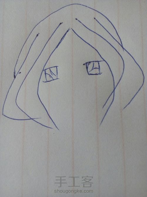 手帐简笔画,可爱欧!👑 第9步