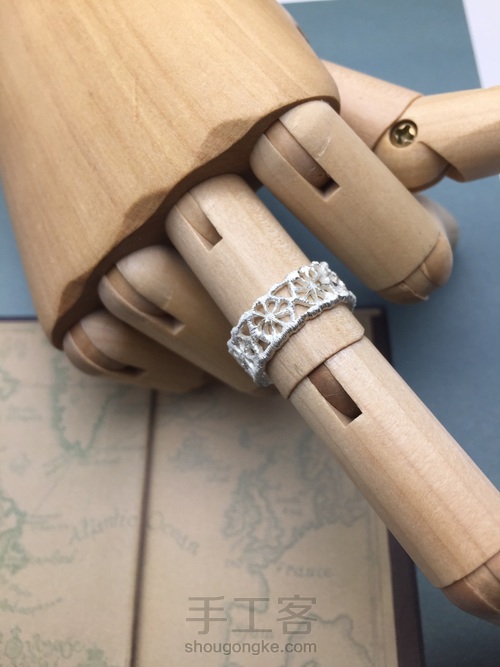 少女心爆棚的蕾丝戒指 第8步