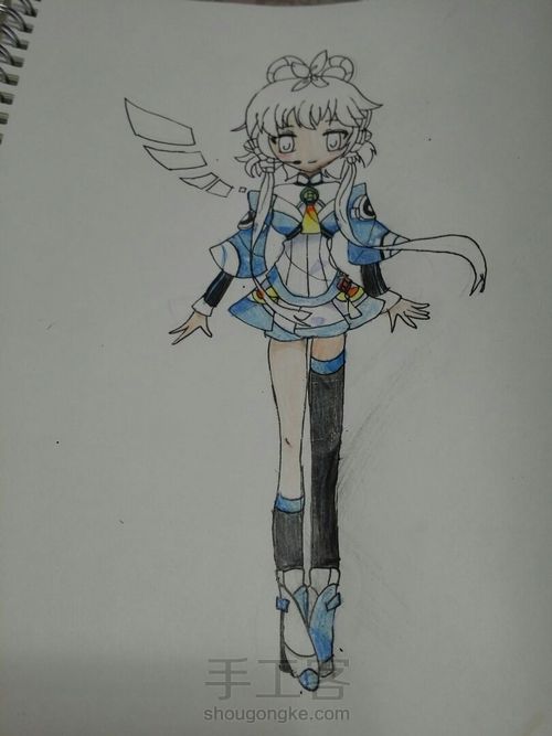 手绘洛天依 第12步
