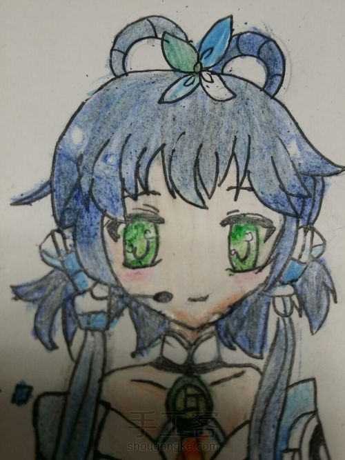 手绘洛天依 第16步