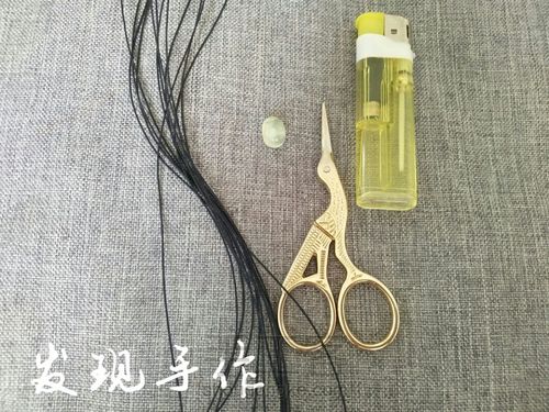 葡萄晶编绳戒指 第1步