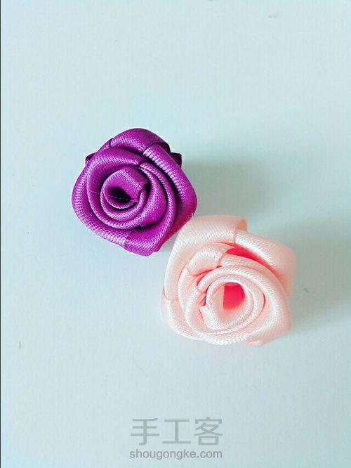 蝴蝶结玫瑰花发饰 第5步
