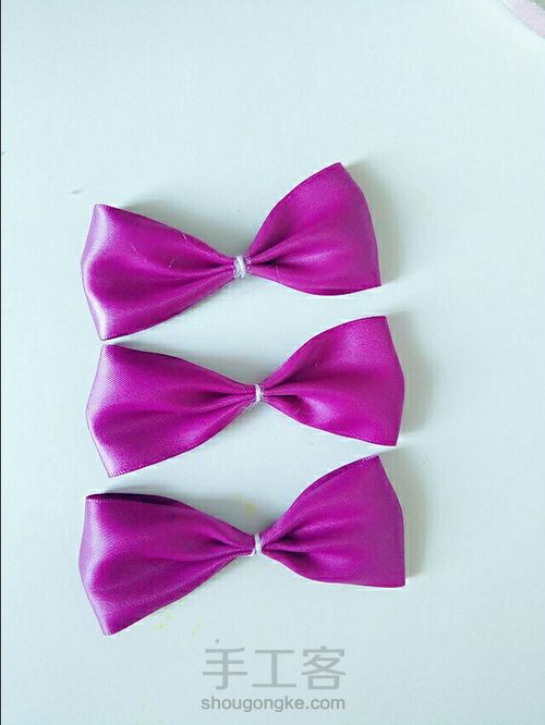 蝴蝶结玫瑰花发饰 第8步