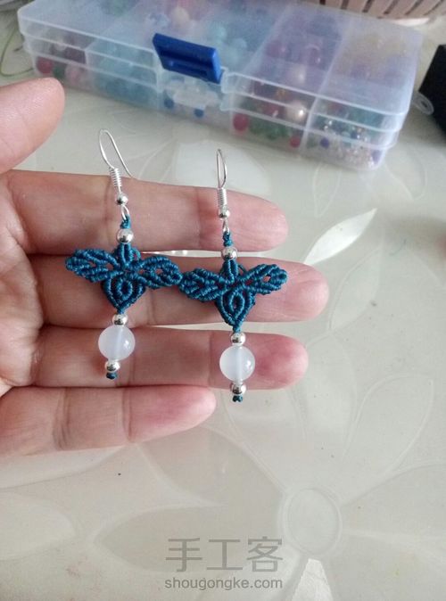 简单雅致的小耳坠 第10步