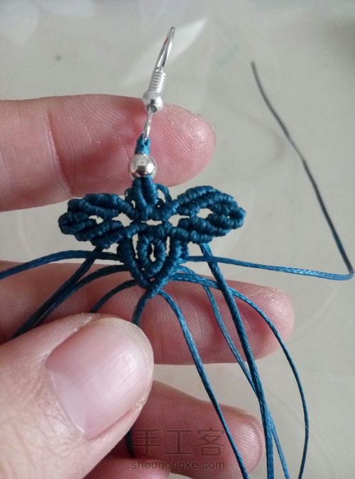 简单雅致的小耳坠 第9步