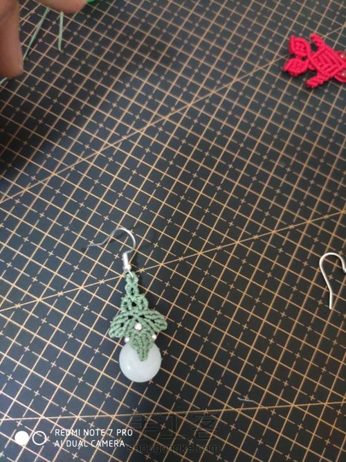 白玉平安扣耳环 第10步