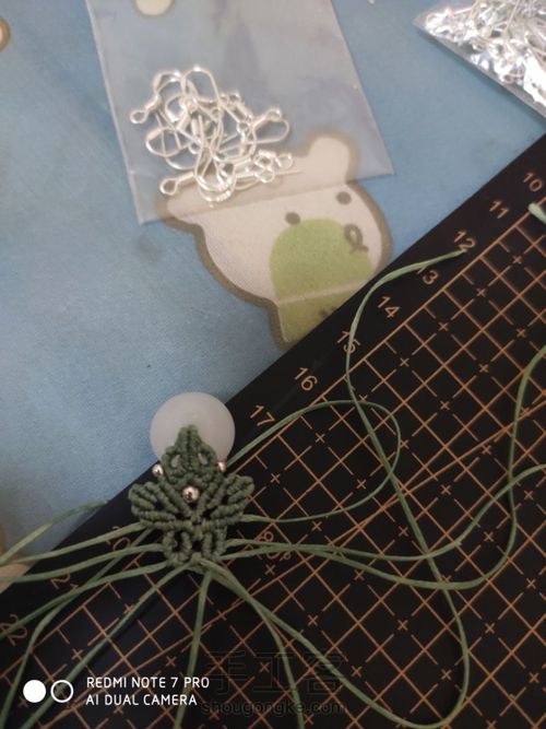 白玉平安扣耳环 第9步