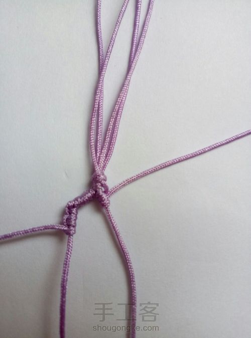 简单编织手绳 第13步