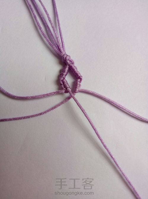 简单编织手绳 第21步