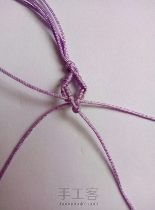 简单编织手绳 第22步