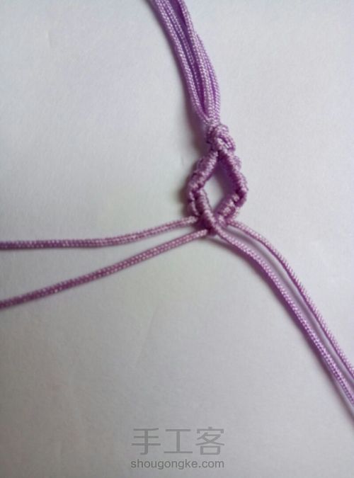 简单编织手绳 第23步