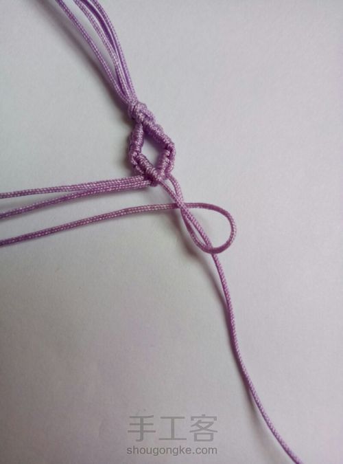 简单编织手绳 第24步
