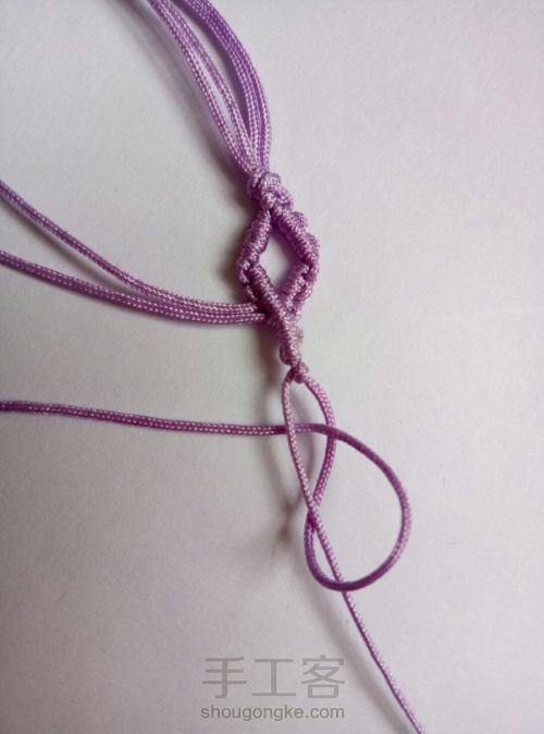 简单编织手绳 第26步