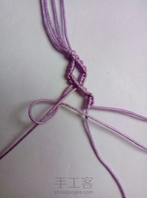 简单编织手绳 第28步