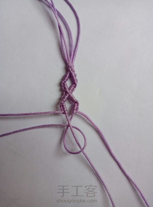 简单编织手绳 第33步