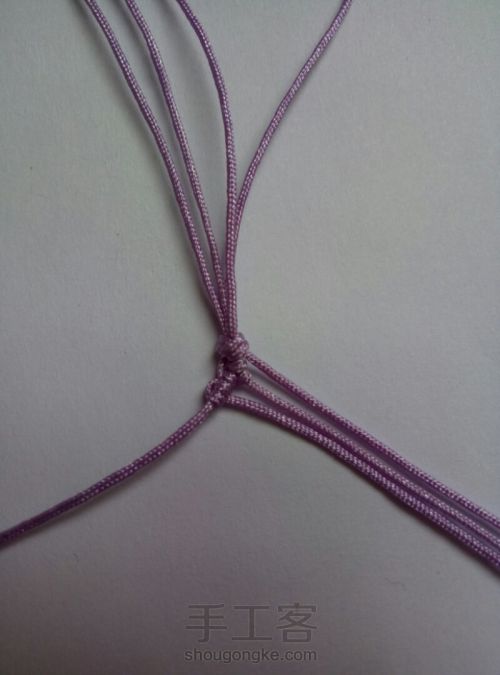 简单编织手绳 第5步