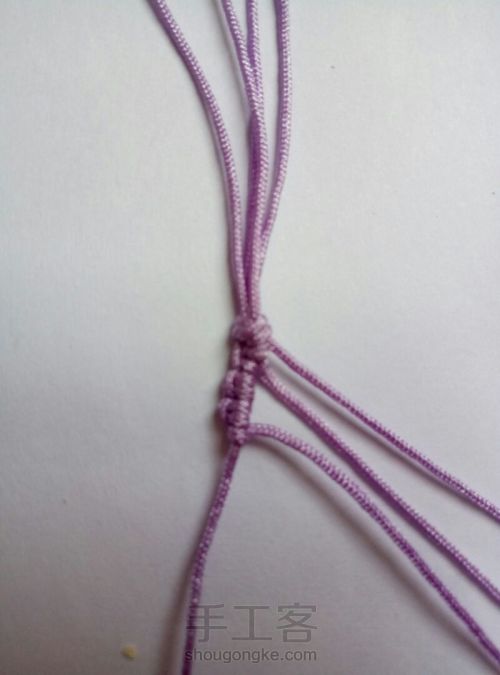 简单编织手绳 第7步