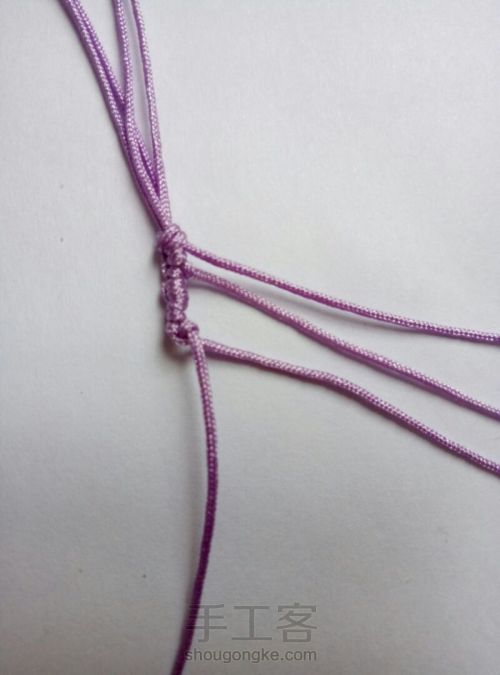 简单编织手绳 第8步