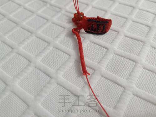 【迷姝】玛瑙珠金刚结蛇结组合手绳 本命年中国红手绳 第14步