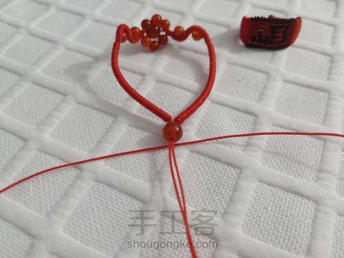 【迷姝】玛瑙珠金刚结蛇结组合手绳 本命年中国红手绳 第19步