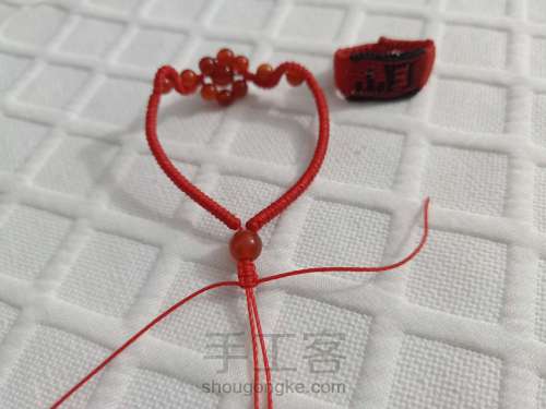 【迷姝】玛瑙珠金刚结蛇结组合手绳 本命年中国红手绳 第20步