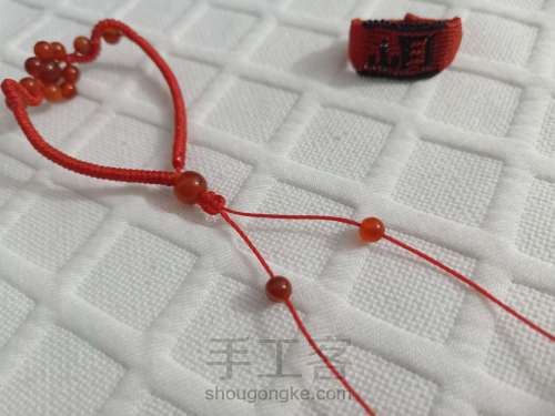 【迷姝】玛瑙珠金刚结蛇结组合手绳 本命年中国红手绳 第22步