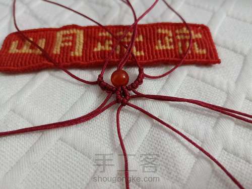 【云若】甜甜糖果戒指 红玛瑙蝴蝶结戒指 第11步