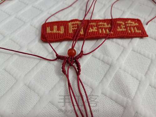 【云若】甜甜糖果戒指 红玛瑙蝴蝶结戒指 第15步