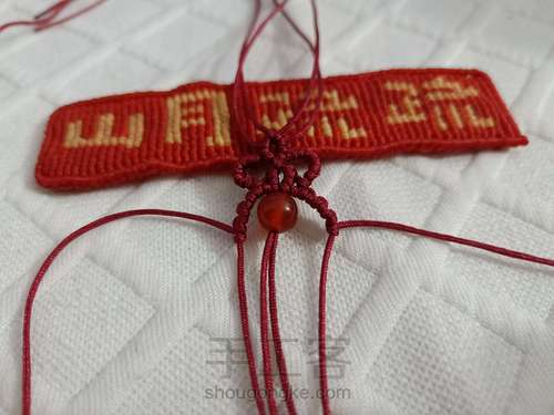 【云若】甜甜糖果戒指 红玛瑙蝴蝶结戒指 第21步