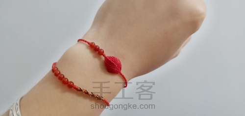 【希葶】本命年中国红树叶手绳 事业有成手绳 第22步