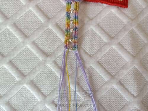 【紫绫涧】表带式浅彩清新紫水晶手绳 第22步