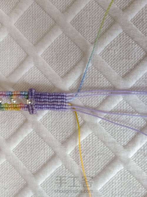 【紫绫涧】表带式浅彩清新紫水晶手绳 第33步