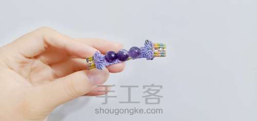 【紫绫涧】表带式浅彩清新紫水晶手绳 第54步