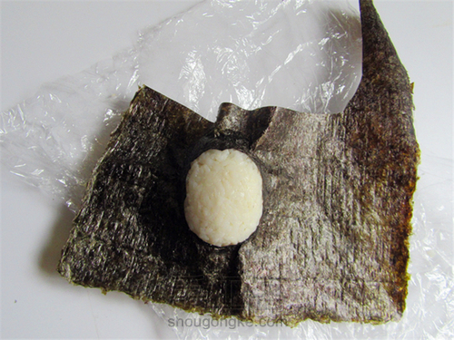 可爱的企鹅饭团 第4步