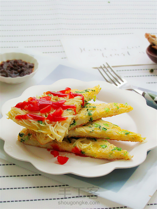 面条鸡蛋饼 第13步