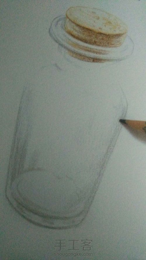 彩铅软木塞玻璃瓶 第3步