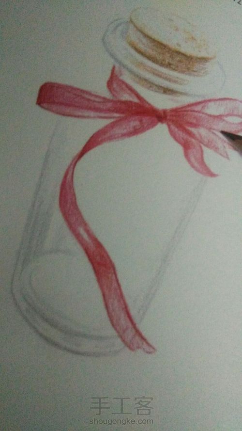 彩铅软木塞玻璃瓶 第5步
