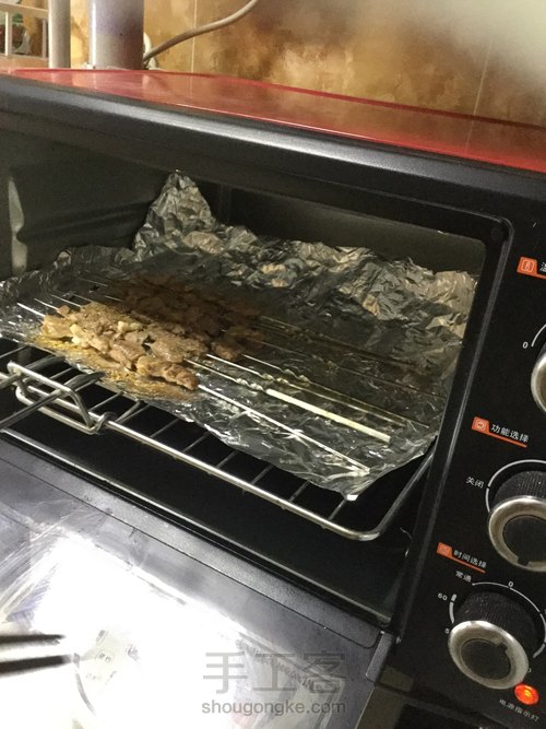 烤箱版烤羊肉串~~~ 第4步