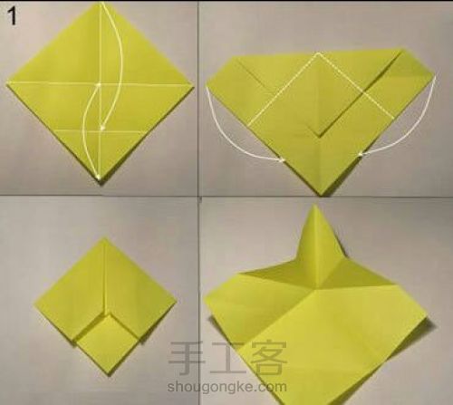 (转)折纸小猫 第1步