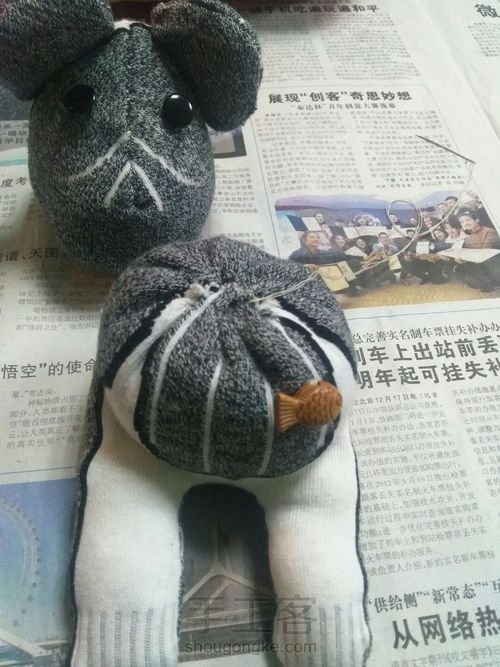 萌兽棉袜子改造 第7步