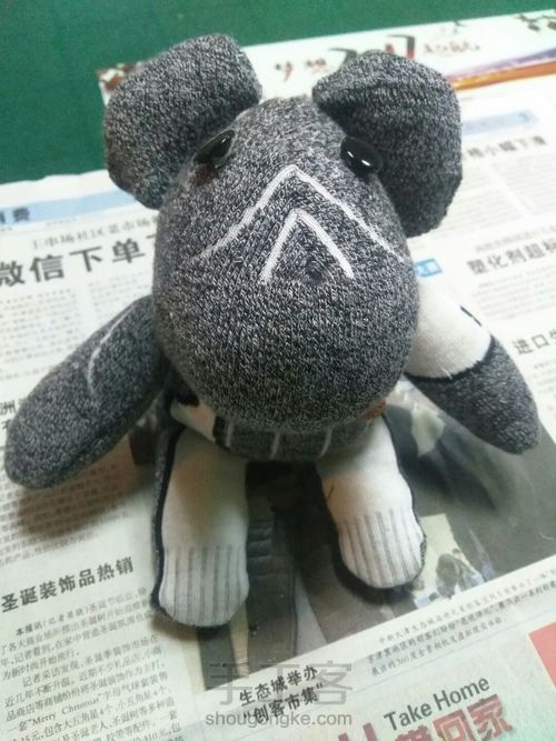 萌兽棉袜子改造 第8步