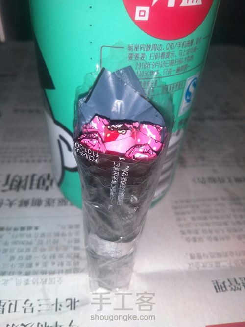 糖纸改造浪漫微花束 第6步
