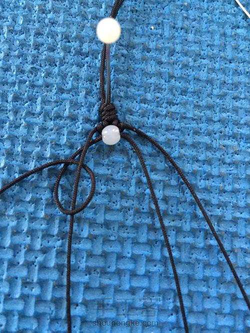 结绳珠饰 转运时尚手链 第9步