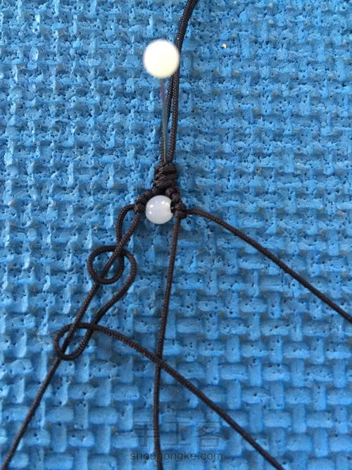 结绳珠饰 转运时尚手链 第12步