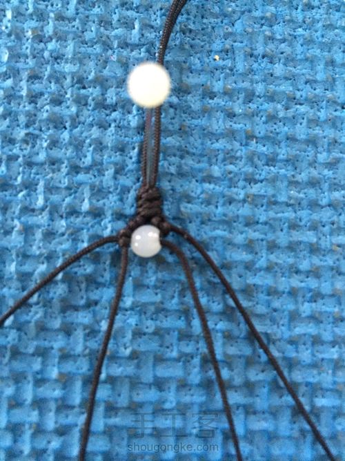 结绳珠饰 转运时尚手链 第10步