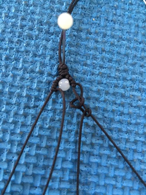 结绳珠饰 转运时尚手链 第13步