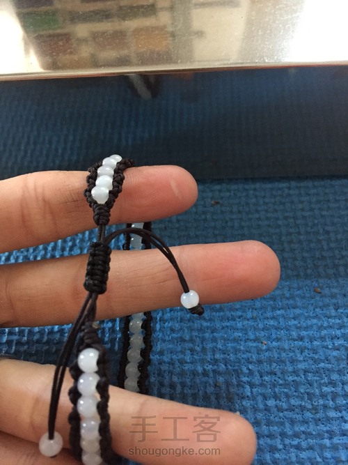 结绳珠饰 转运时尚手链 第15步