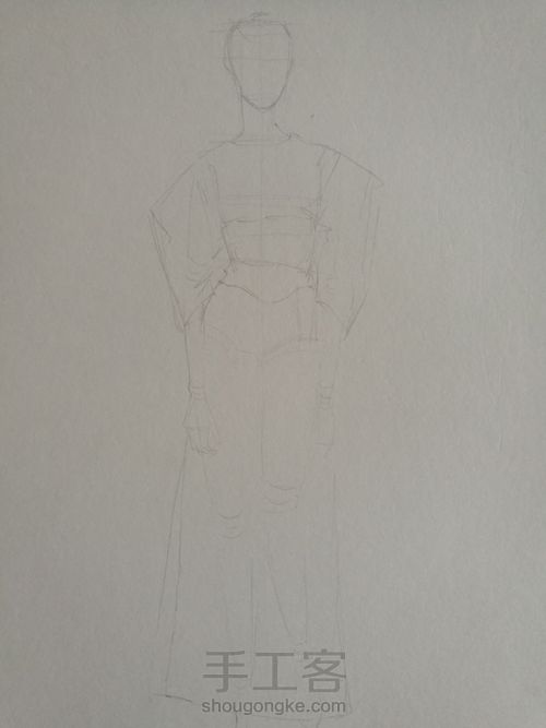 速写服装画 第3步