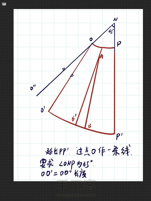 优雅风波浪半裙 第12步